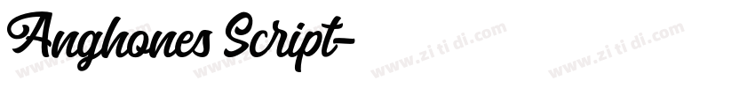 Anghones Script字体转换